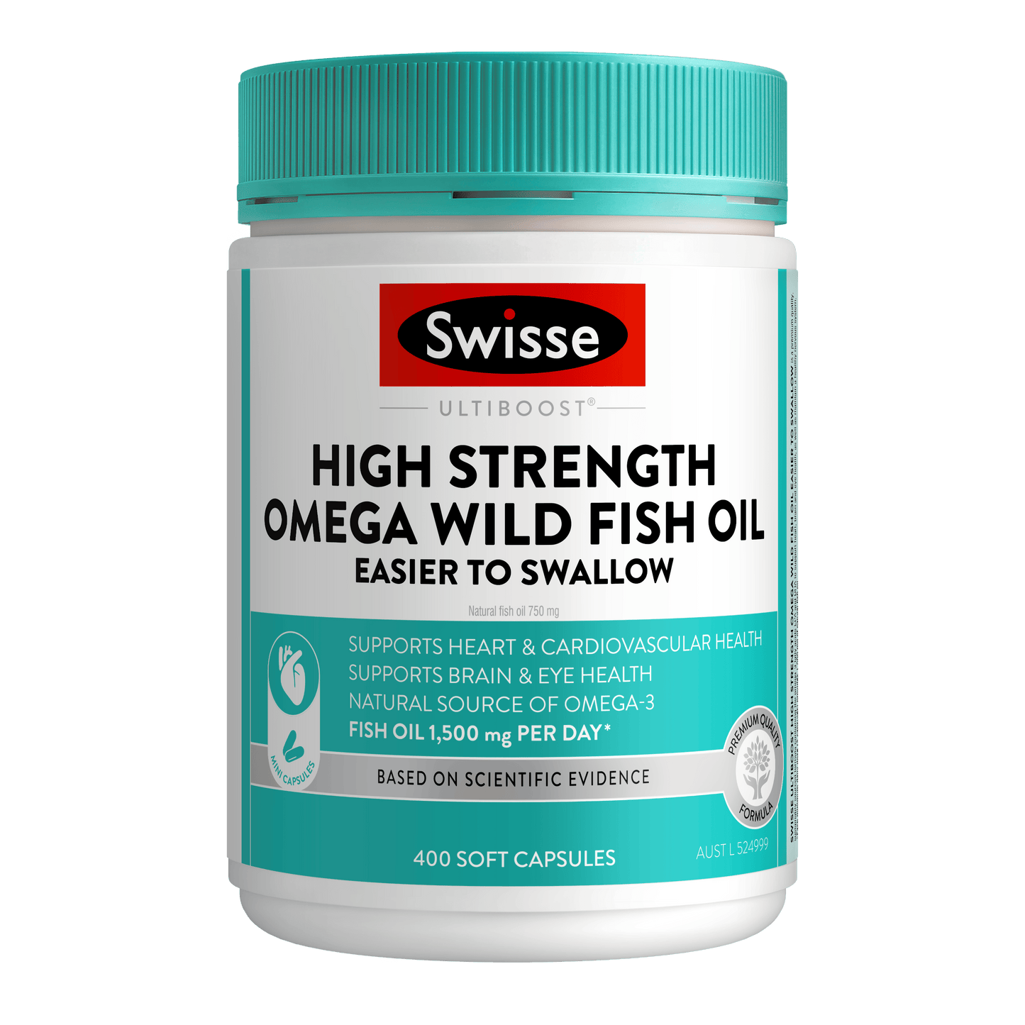 Swisse Australia SWISSE ULTIBOOST High Strength Omega Wild Fish Oil Easier To Swallow