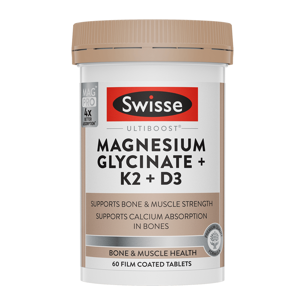 Swisse Wellness SWISSE ULTIBOOST Magnesium + Glycinate + K2 + D3