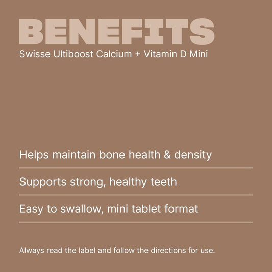 Swisse Australia SWISSE ULTIBOOST Calcium + Vitamin D Mini Tabs