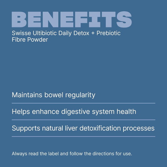 Swisse Australia SWISSE ULTIBIOTICS Daily Detox + Prebiotic Fibre Powder
