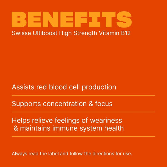 Swisse Australia SWISSE ULTIBOOST High Strength Vitamin B12
