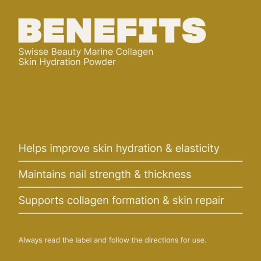 Swisse Australia SWISSE BEAUTY Marine Collagen Skin Hydration Unflavoured Powder