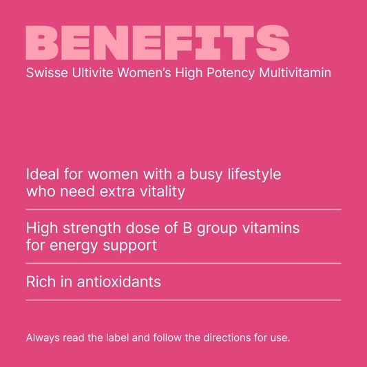 Swisse Australia SWISSE ULTIVITE Women's High Potency Multivitamin