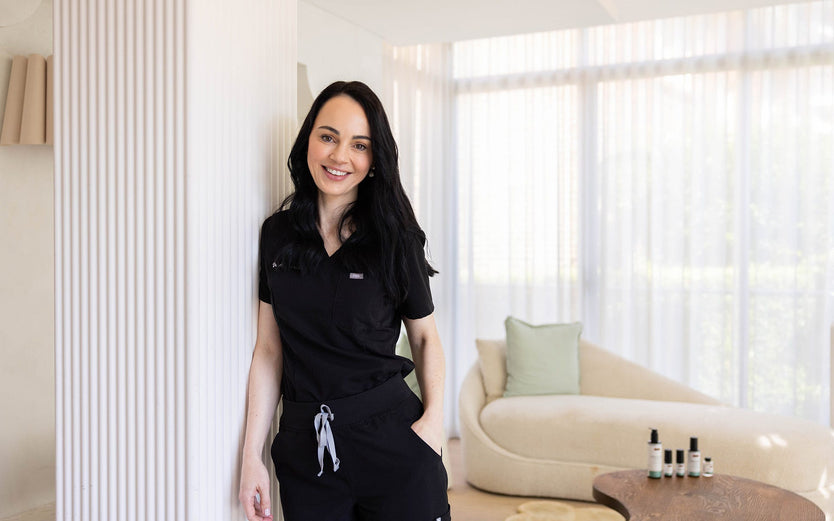 Dr Alice Rudd in a skin clinic