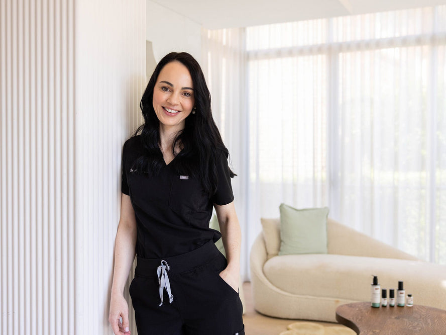 Dr Alice Rudd in a skin clinic