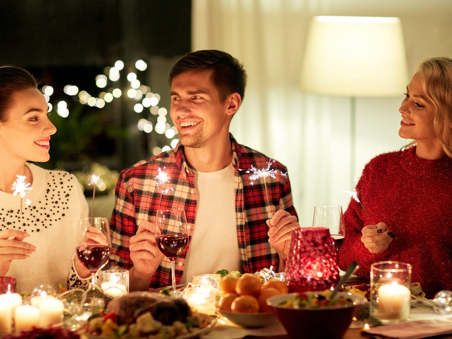 Christmas dinner with friends