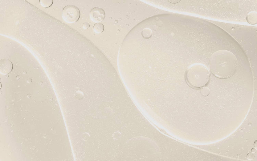 Clear serum with bubbles