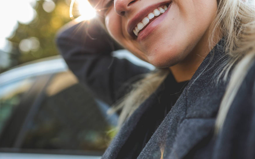 Up close image of someone's face