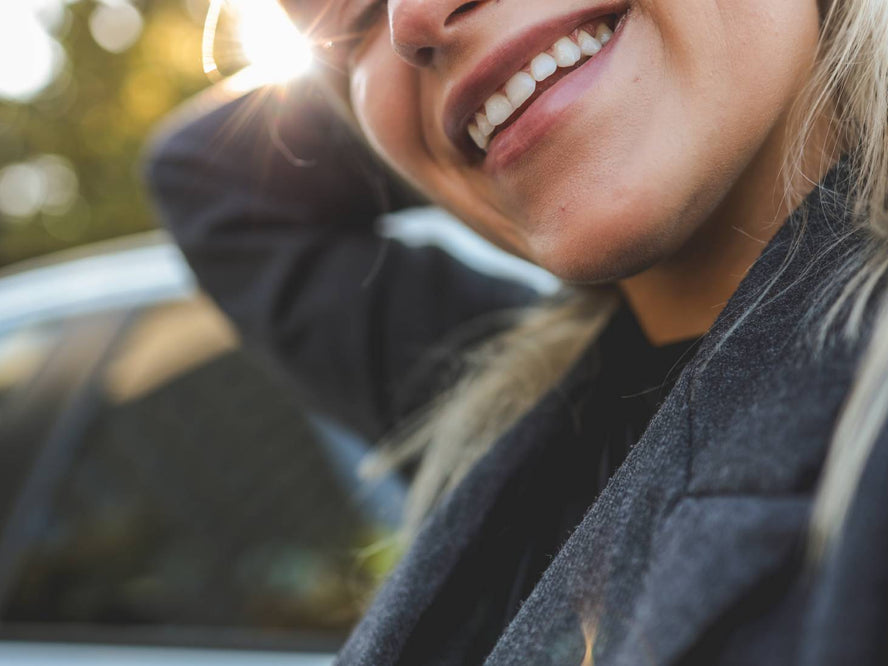 Up close image of someone's face