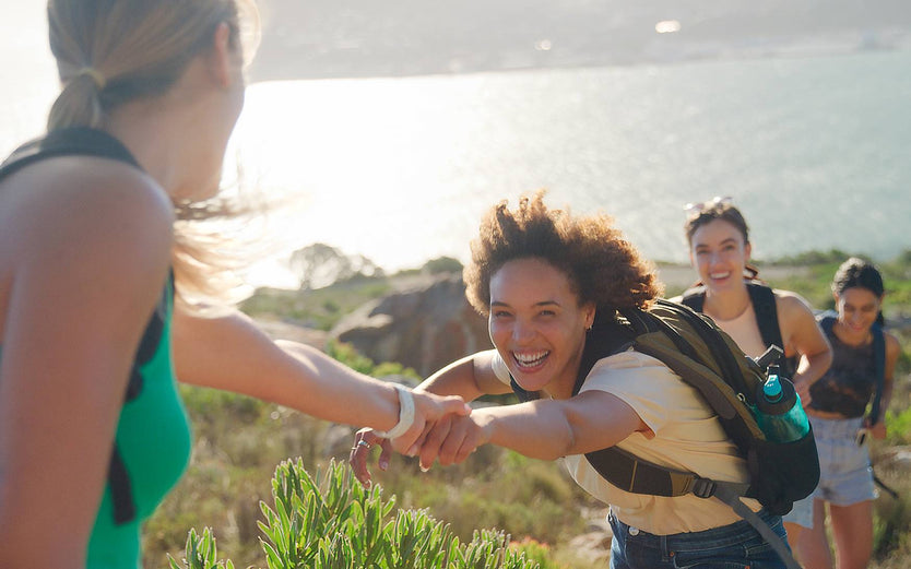 Women hiking