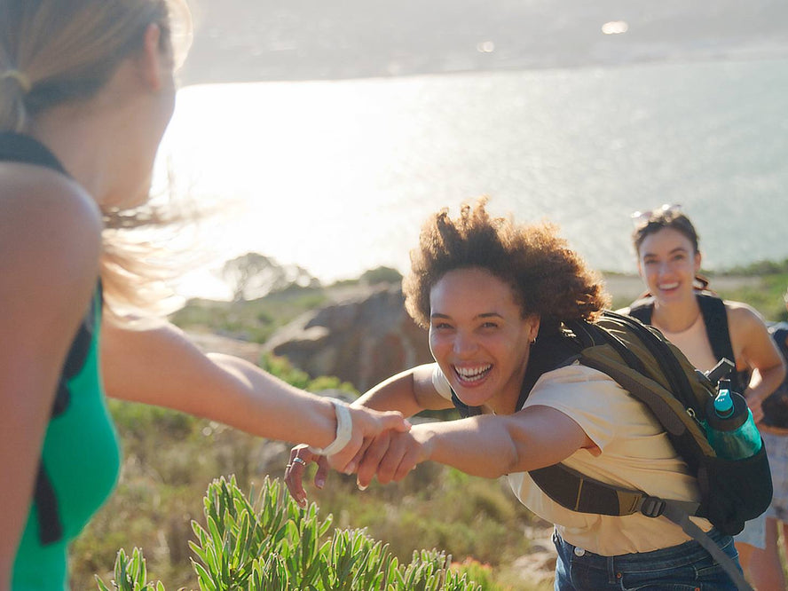 Women hiking