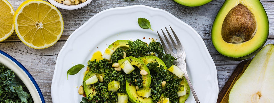 Kale and avocado salad