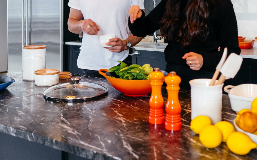 Gut health and immunity people cooking in kitchen