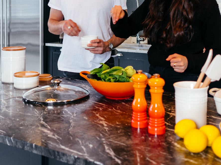 Gut health and immunity people cooking in kitchen