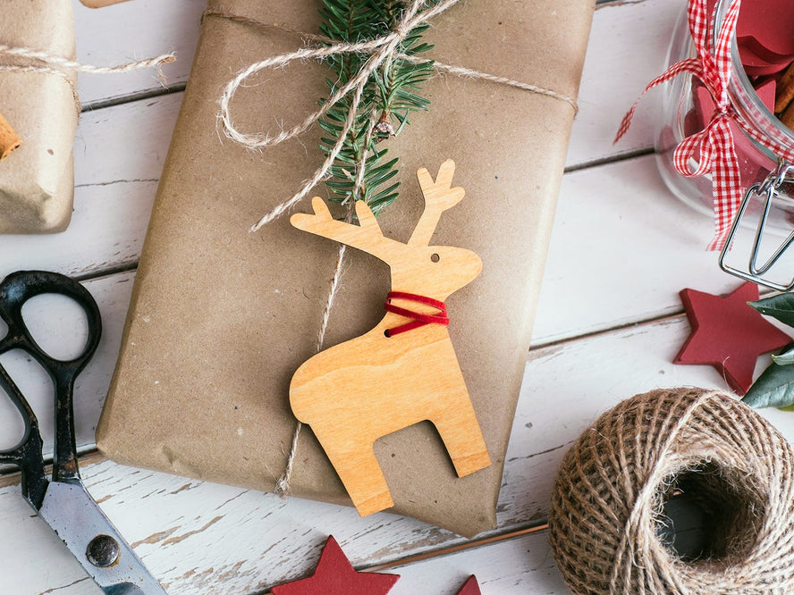 A beautifully-wrapped Christmas gift
