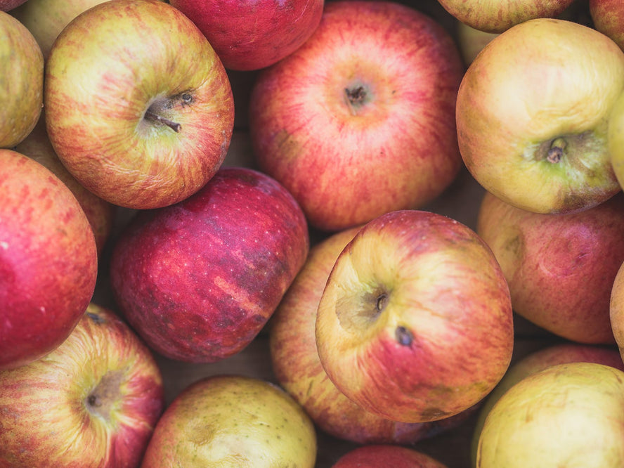 A number of red apples