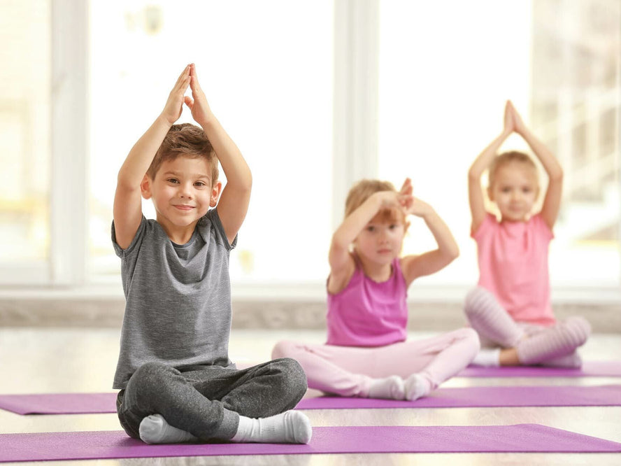 Children doing yoga