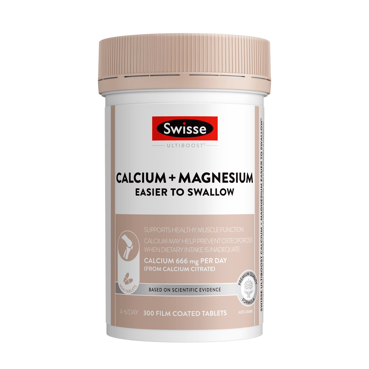 Swisse Wellness SWISSE ULTIBOOST Calcium + Magnesium Easier to Swallow