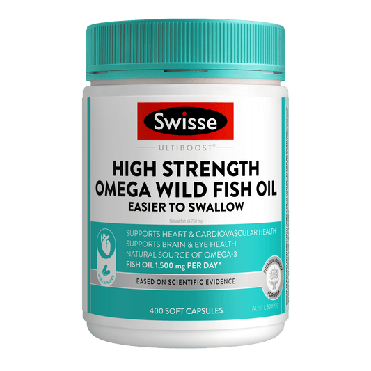 Swisse Australia SWISSE ULTIBOOST High Strength Omega Wild Fish Oil Easier To Swallow
