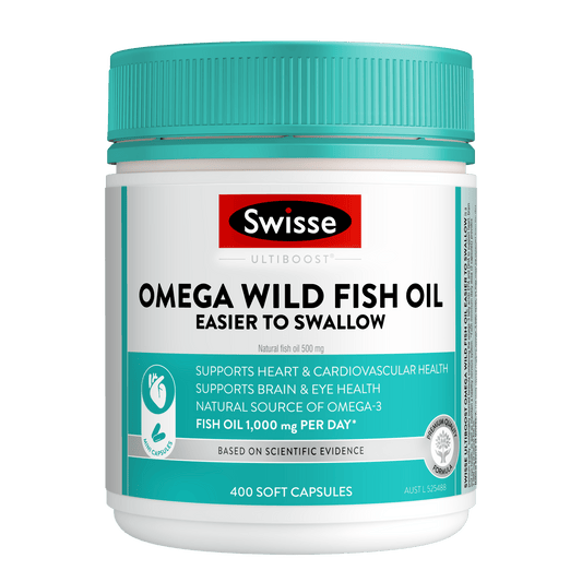 Swisse Australia SWISSE ULTIBOOST Omega Wild Fish Oil Easier To Swallow