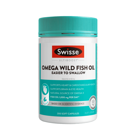 Swisse Australia SWISSE ULTIBOOST Omega Wild Fish Oil Easier To Swallow