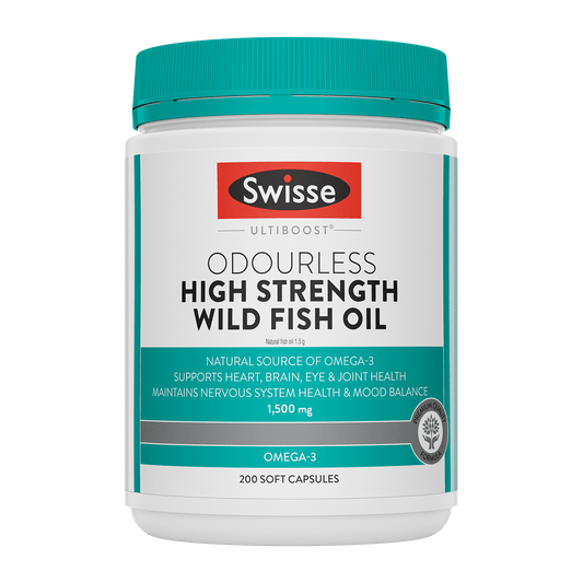 Swisse Australia SWISSE ULTIBOOST Odourless High Strength Wild Fish Oil