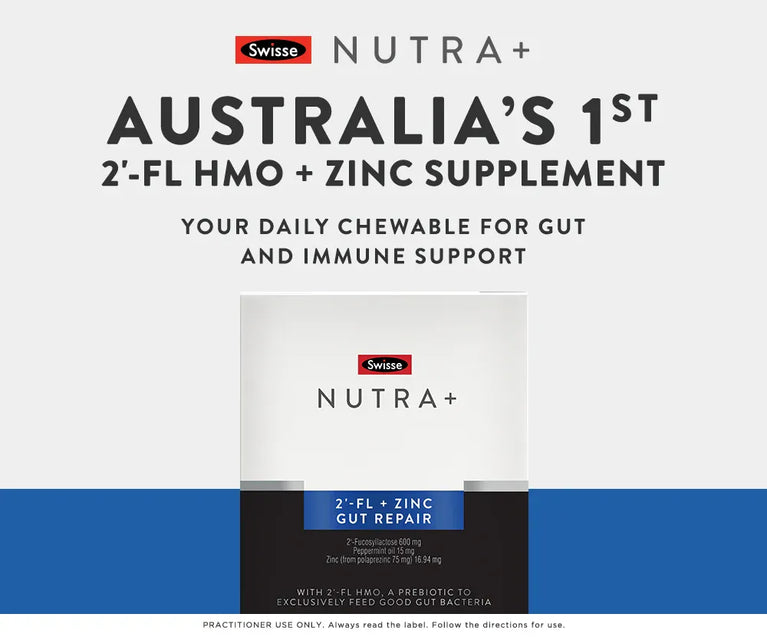 Nutra+ supplement packaging with branding and product details on a white background