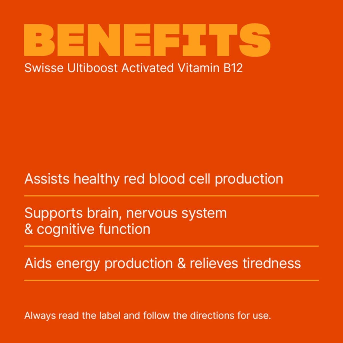 Swisse Australia SWISSE ULTIBOOST Activated Vitamin B12