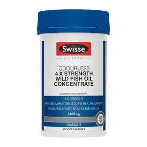 Swisse Australia SWISSE ULTIBOOST Odourless 4 x Strength Wild Fish Oil Concentrate