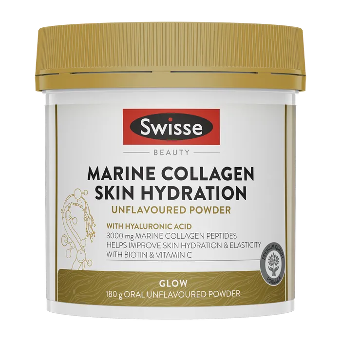 Swisse Australia SWISSE BEAUTY Marine Collagen Skin Hydration Unflavoured Powder
