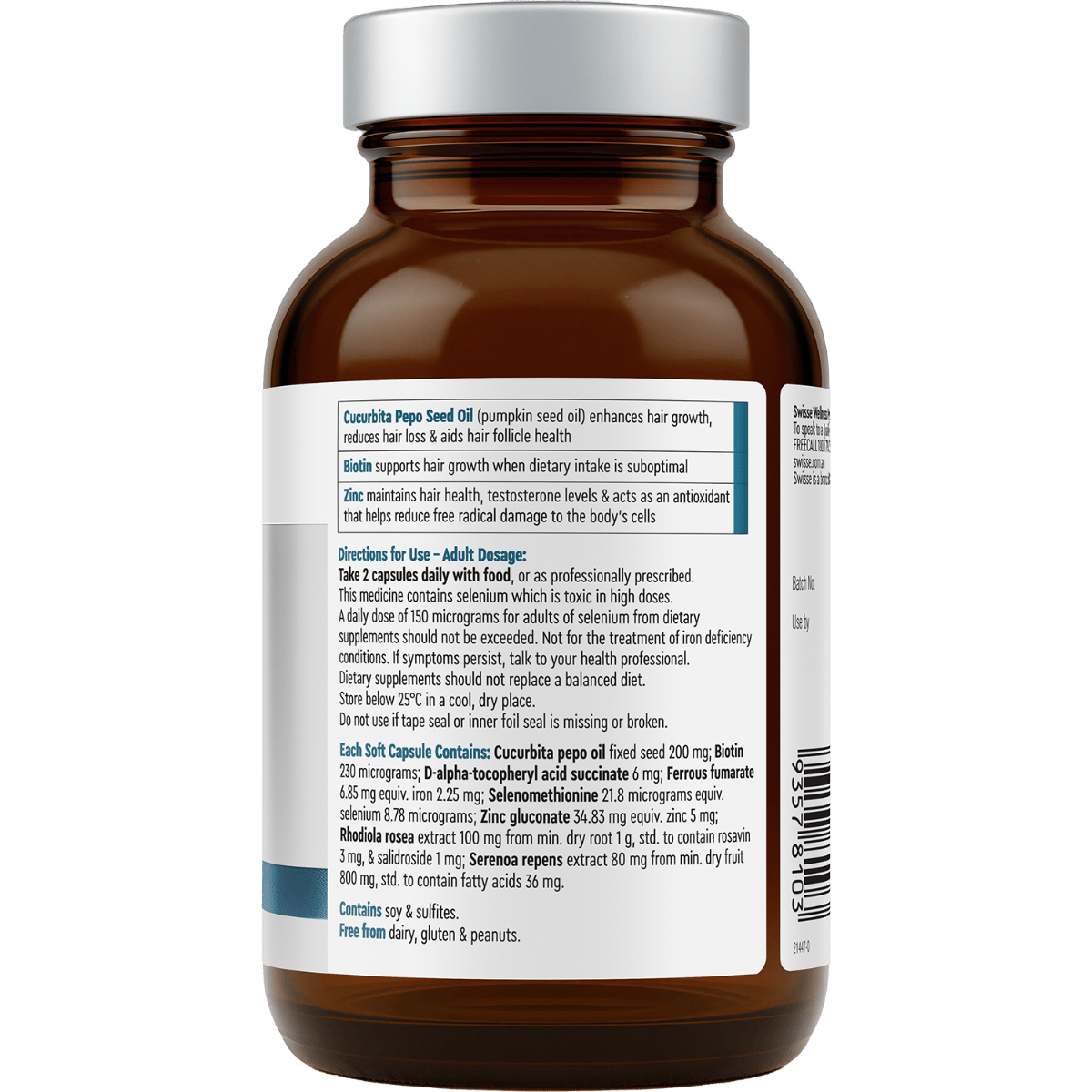 Swisse Australia SWISSE NUTRA Cellular Hair Growth Men
