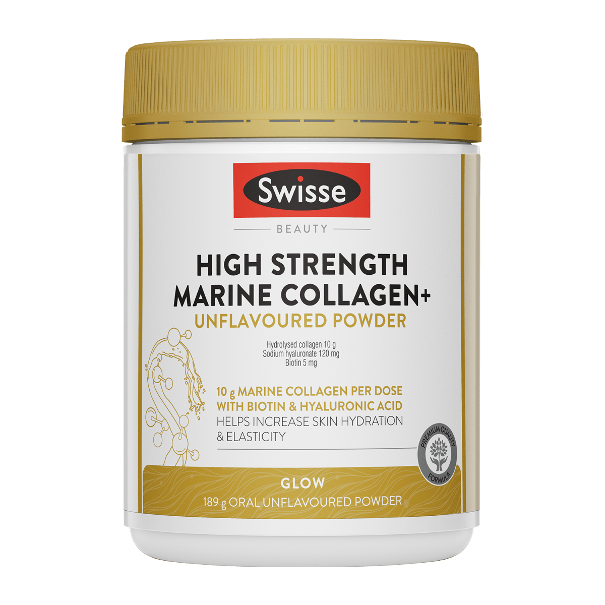 Swisse Australia SWISSE BEAUTY High Strength Marine Collagen+ Unflavoured Powder