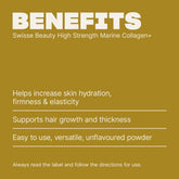 Swisse Australia SWISSE BEAUTY High Strength Marine Collagen+ Unflavoured Powder