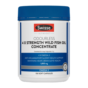 Swisse Australia SWISSE ULTIBOOST Odourless 4 x Strength Wild Fish Oil Concentrate