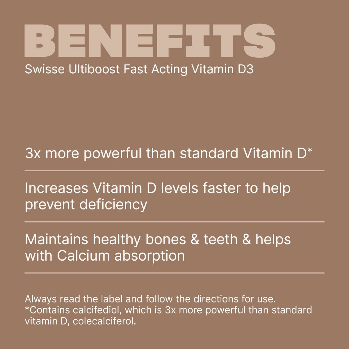 Swisse Australia SWISSE ULTIBOOST Fast Acting Vitamin D3