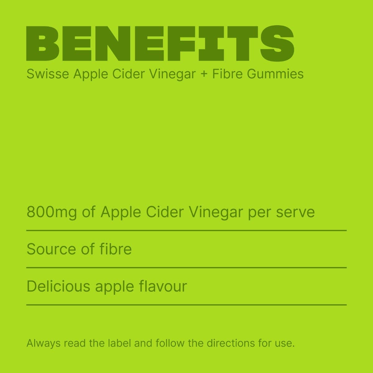 Swisse Australia SWISSE Apple Cider Vinegar + Fibre Gummies