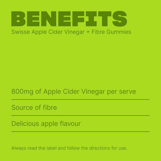 Swisse Australia SWISSE Apple Cider Vinegar + Fibre Gummies