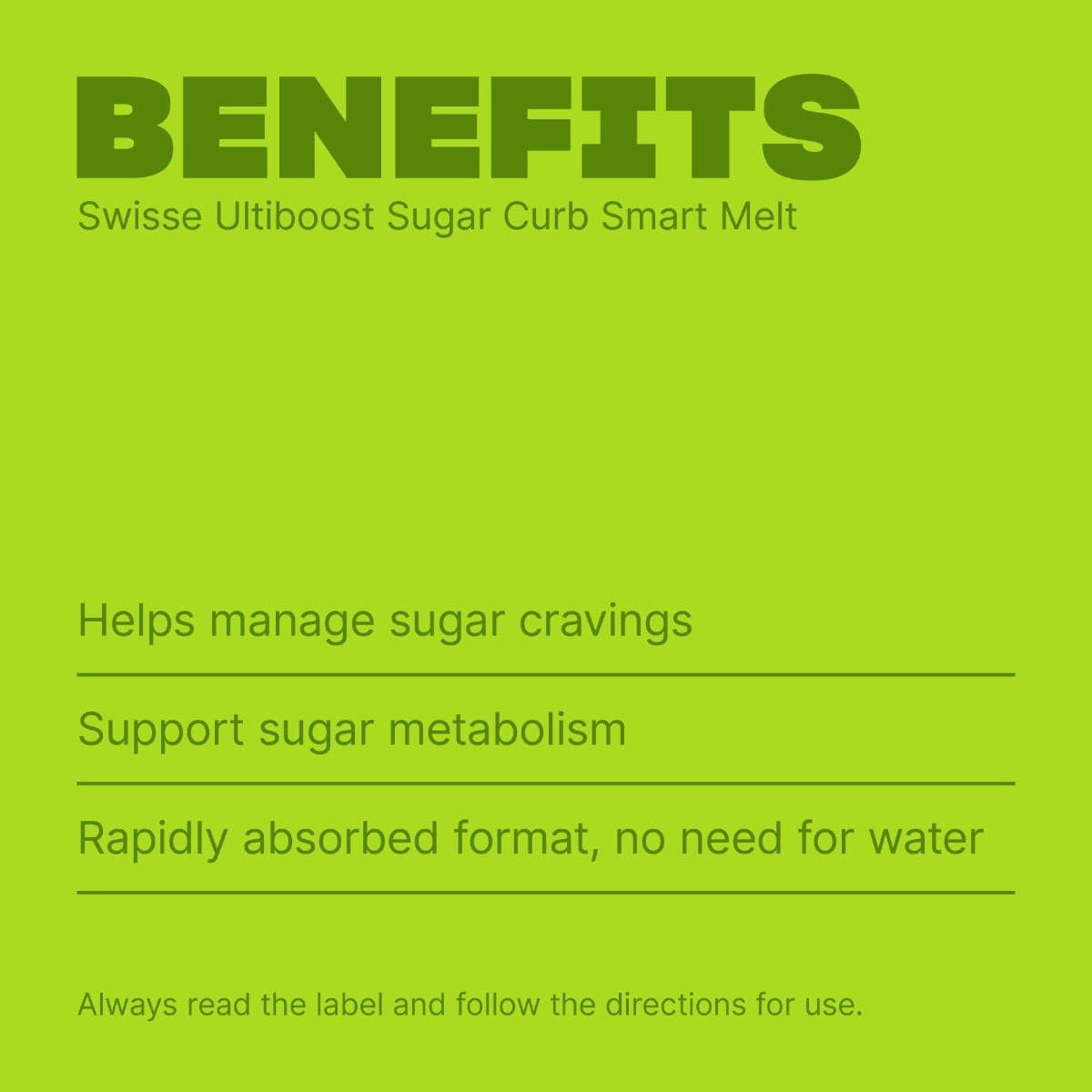 Swisse Australia SWISSE ULTIBOOST Sugar Curb Smart Melt