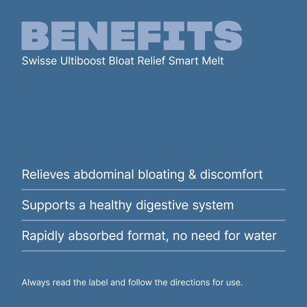 Swisse Australia SWISSE ULTIBOOST Bloat Relief Smart Melt