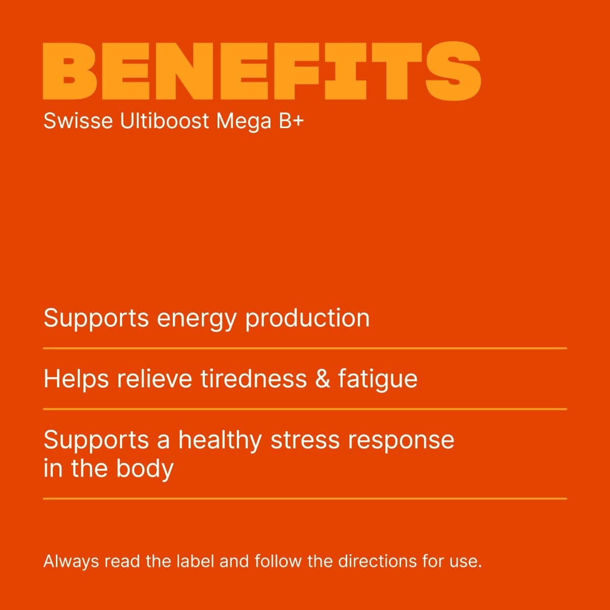 Swisse Australia SWISSE ULTIBOOST Mega B+