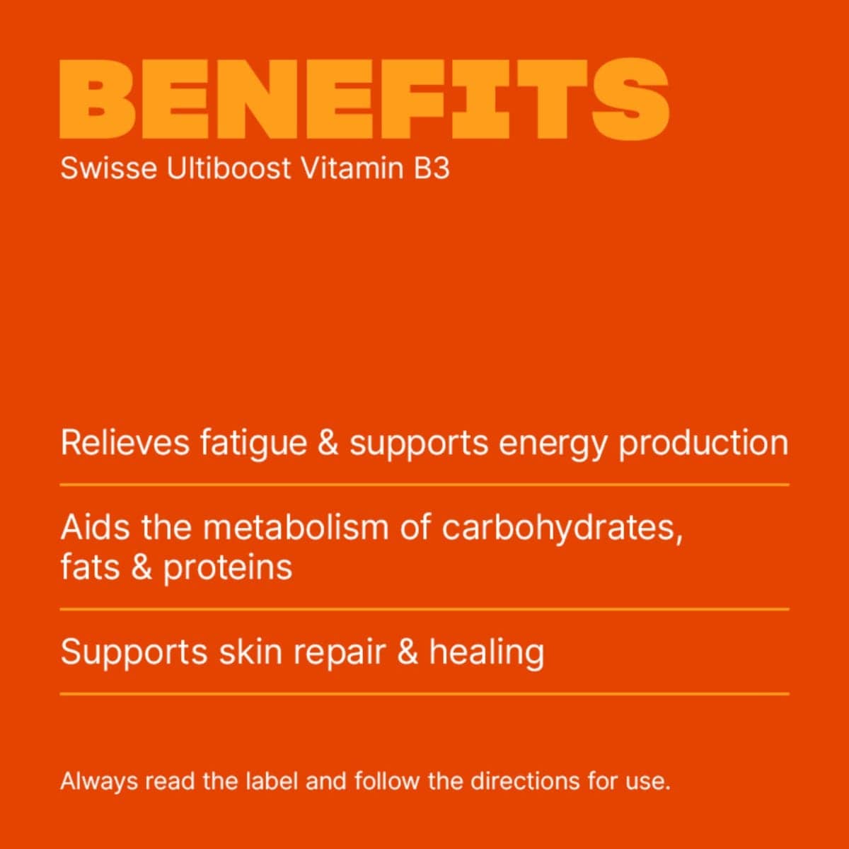 Swisse Australia SWISSE ULTIBOOST Vitamin B3