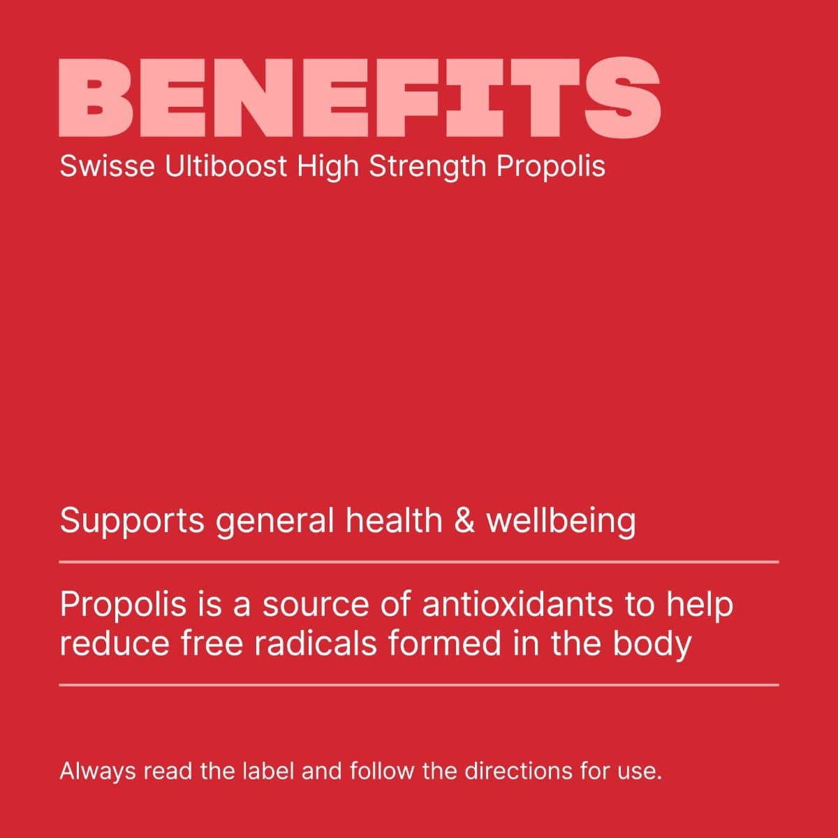 Swisse Australia SWISSE ULTIBOOST High Strength Propolis
