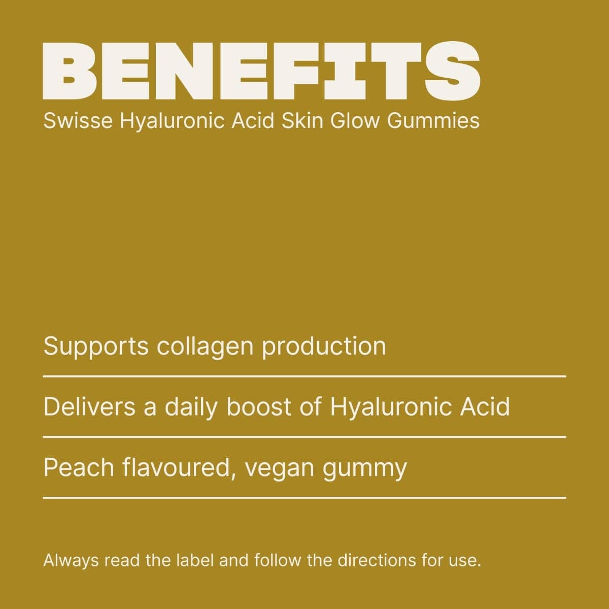 Swisse Australia SWISSE Hyaluronic Acid Skin Glow Gummies