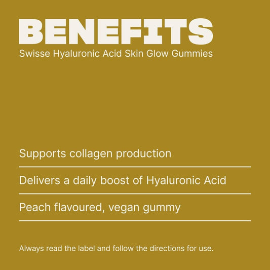 Swisse Australia SWISSE Hyaluronic Acid Skin Glow Gummies