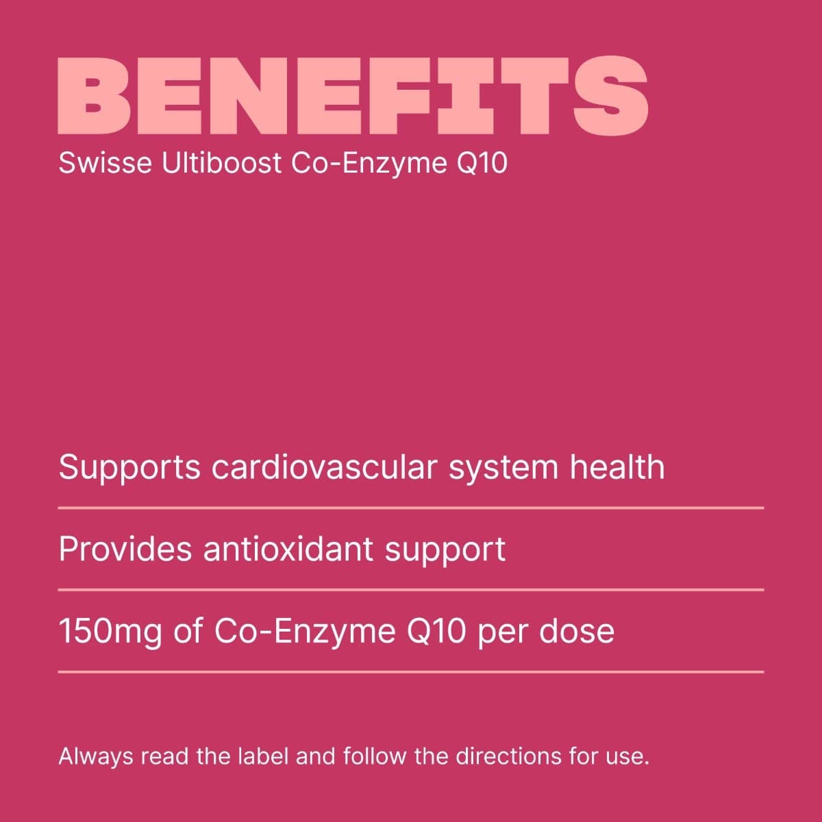 Swisse Australia SWISSE ULTIBOOST Co-Enzyme Q10