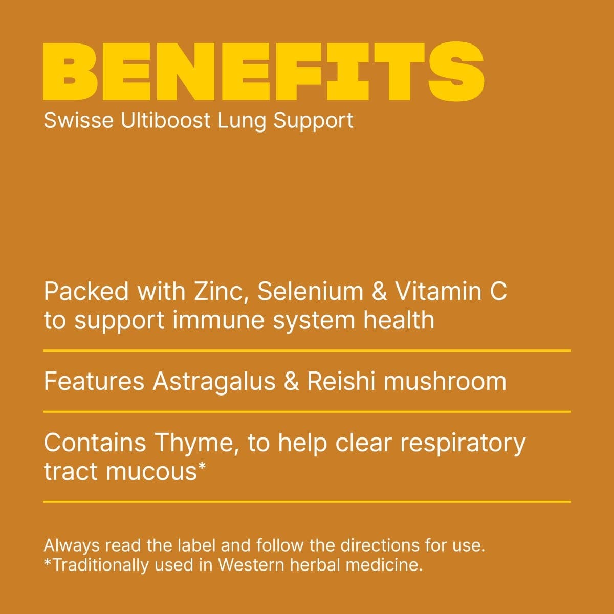 Swisse Australia SWISSE ULTIBOOST Lung Support