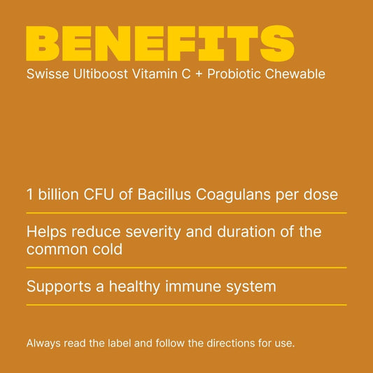 Swisse Australia SWISSE ULTIBOOST Vitamin C + Probiotic Chewable
