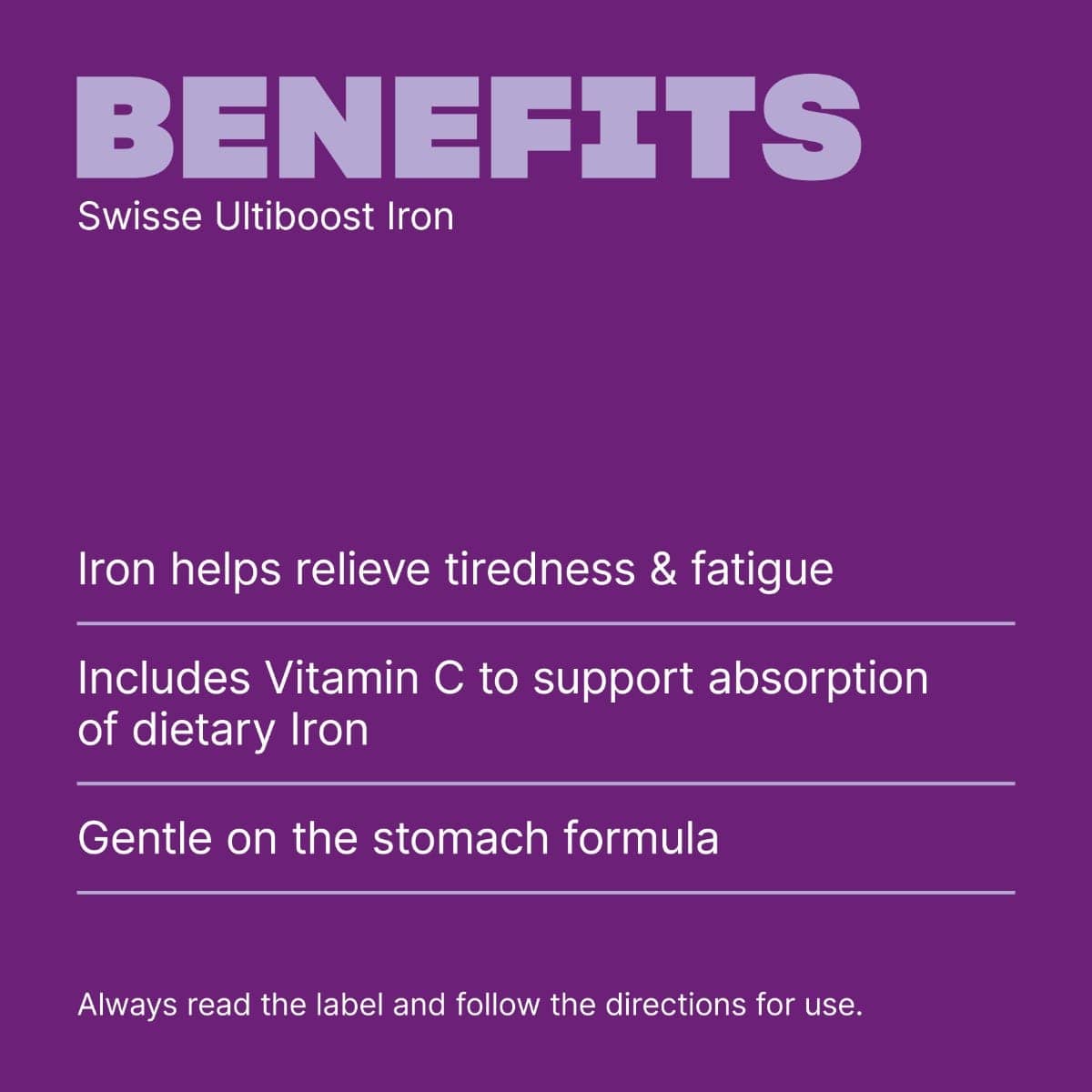 Swisse Australia SWISSE ULTIBOOST Iron