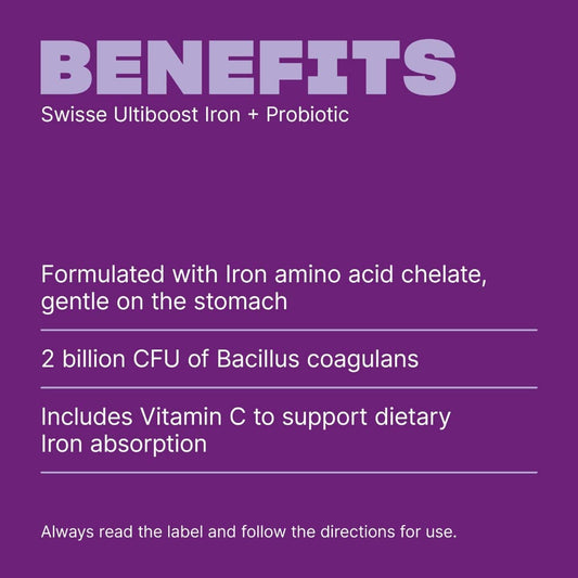 Swisse Australia SWISSE ULTIBOOST Iron + Probiotic