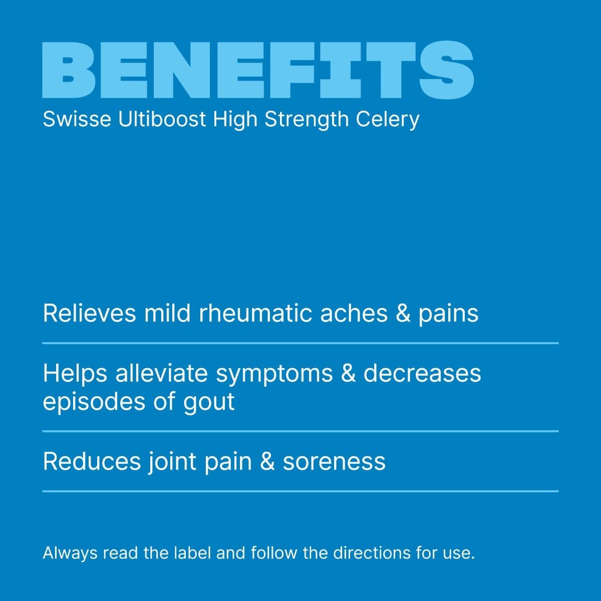 Swisse Australia SWISSE ULTIBOOST High Strength Celery
